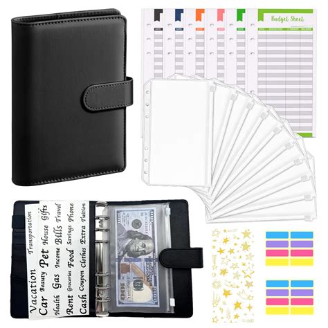 money binder organizer for cash.